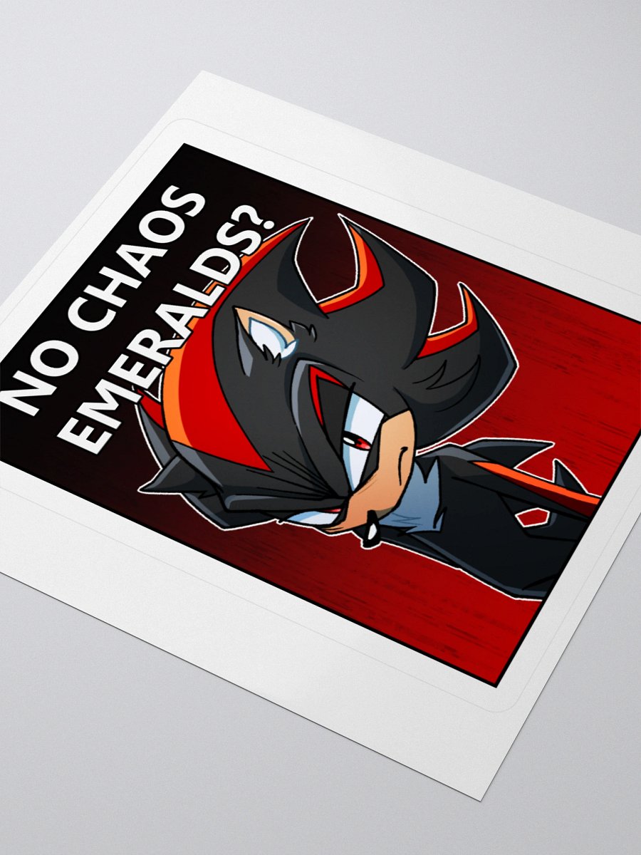No Chaos Emeralds Sticker product image (3)