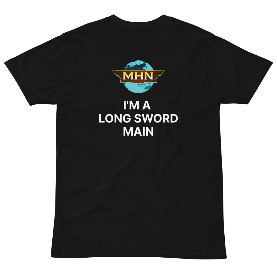 I'm A Long Sword Main MHN Emblem Unisex T-Shirt Black/Grey/Navy product image (10)