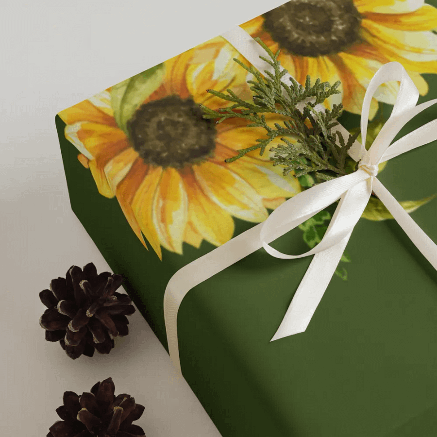 Sunflower Symphony Wrapping Paper Set product image (10)