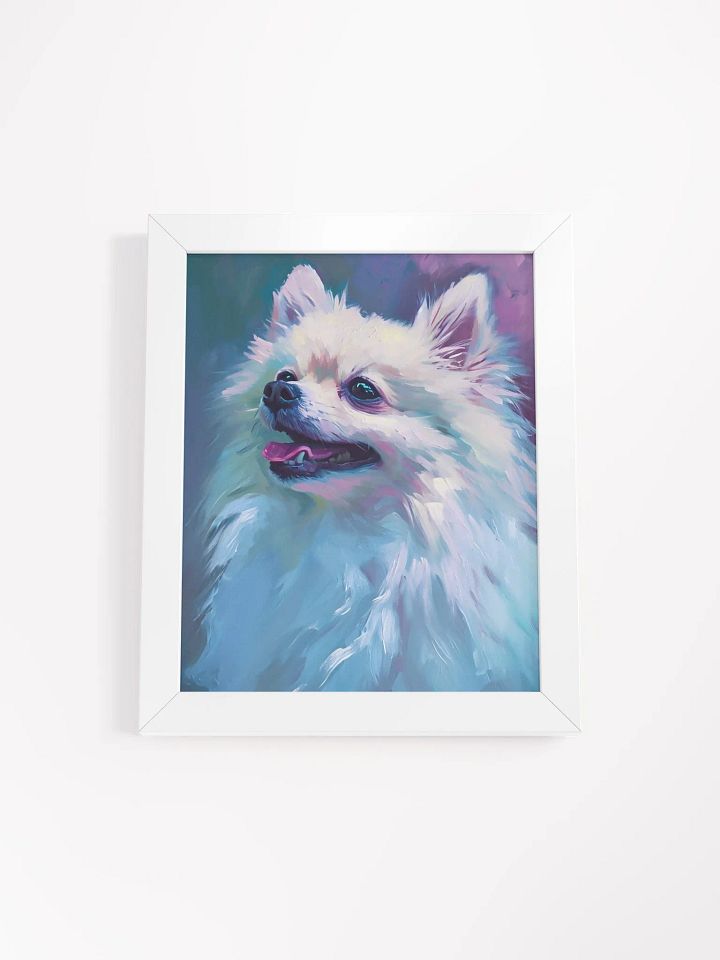 Fluffy Pomeranian Bliss Framed Poster product image (1)