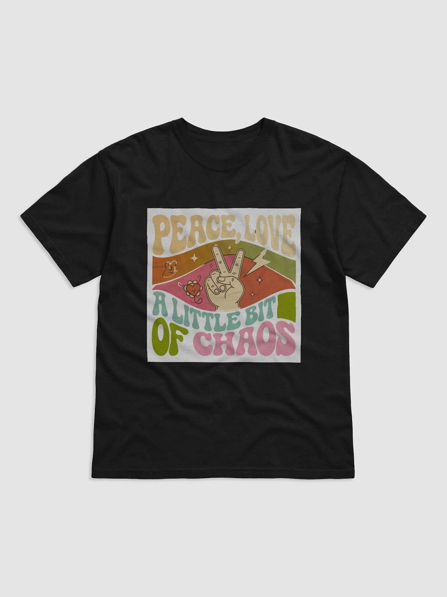 Peace, Love, & Chaos Retro Tee product image (1)