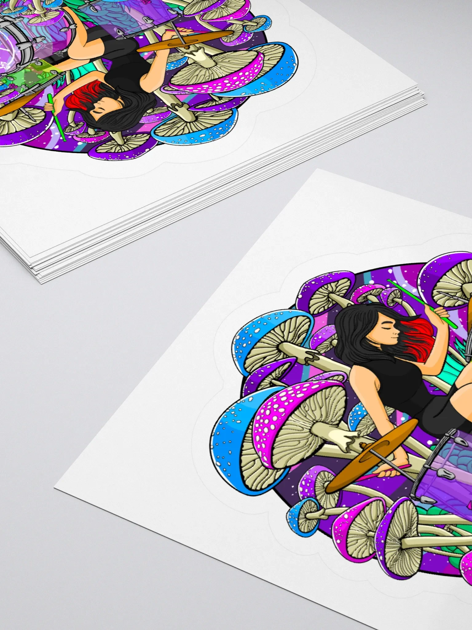 Mushroom Drummer Sticker product image (10)