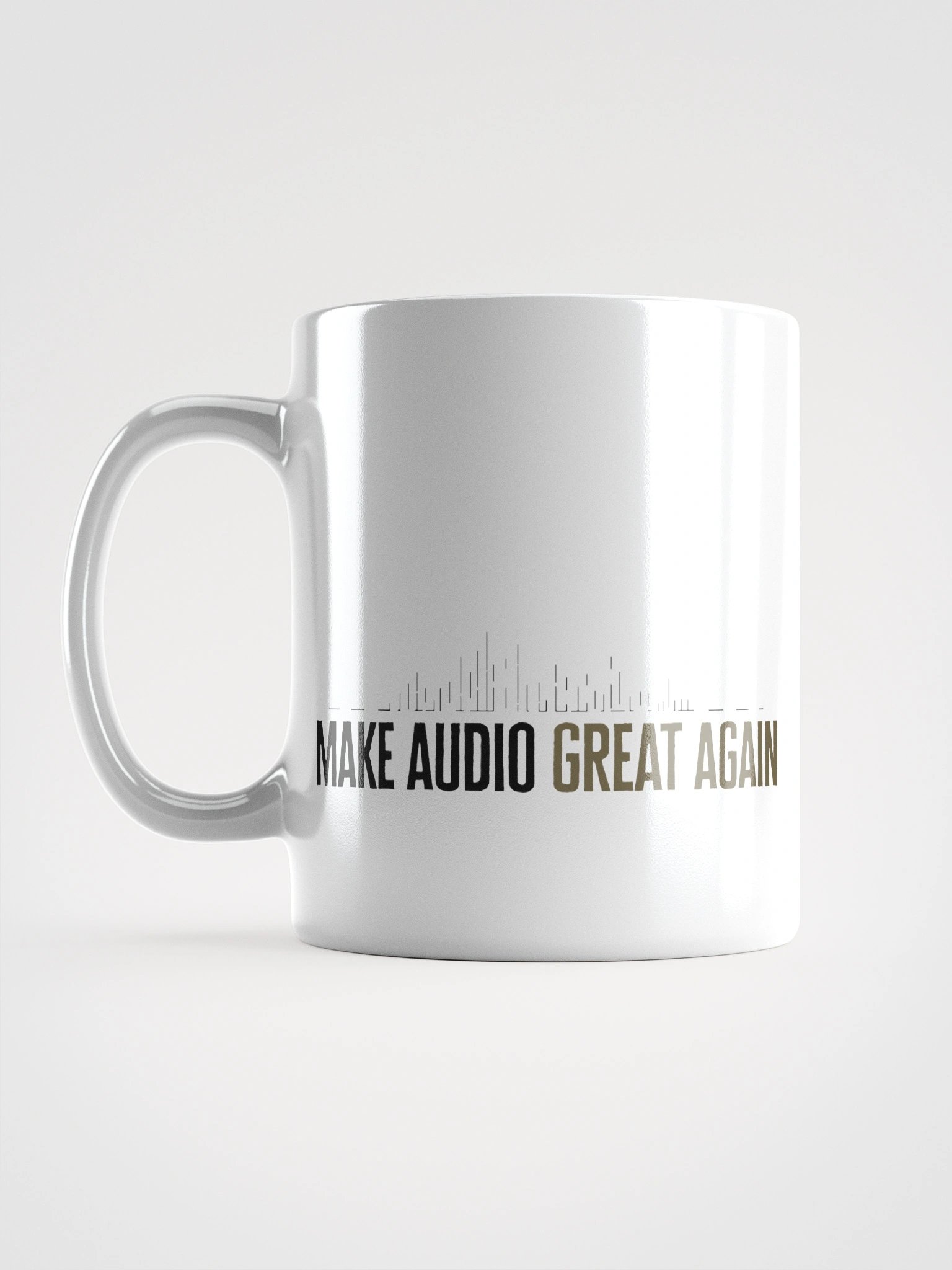 Make Audio Great Again White Glossy Mug product image (18)