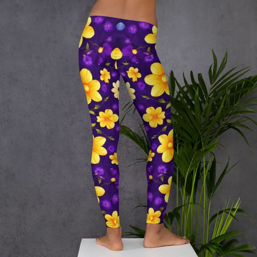 Leggings – Multi-Color Flowers Print for Vibrant & Playful Style product image (6)