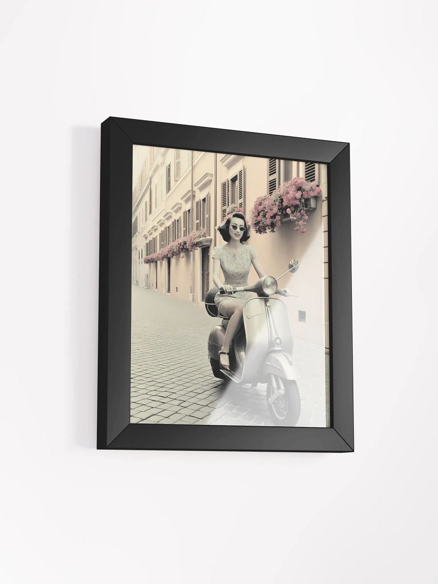 Vintage Scooter Ride Framed Poster product image (3)