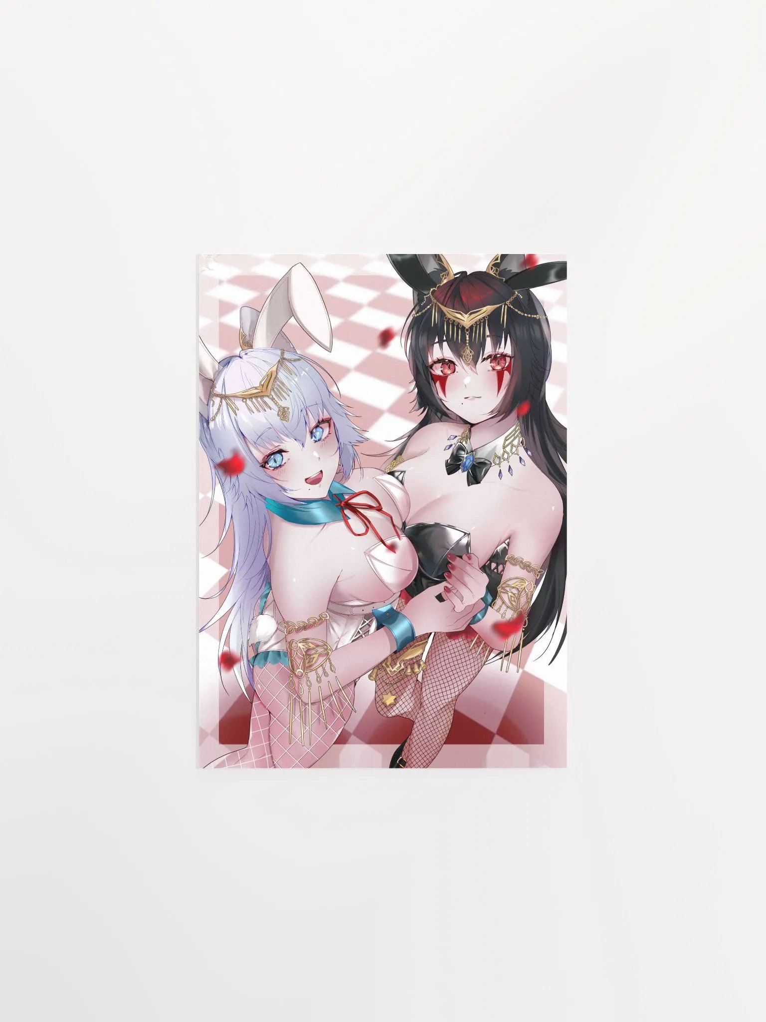 Paws and Swap Bunny Girl Matte Poster product image (1)