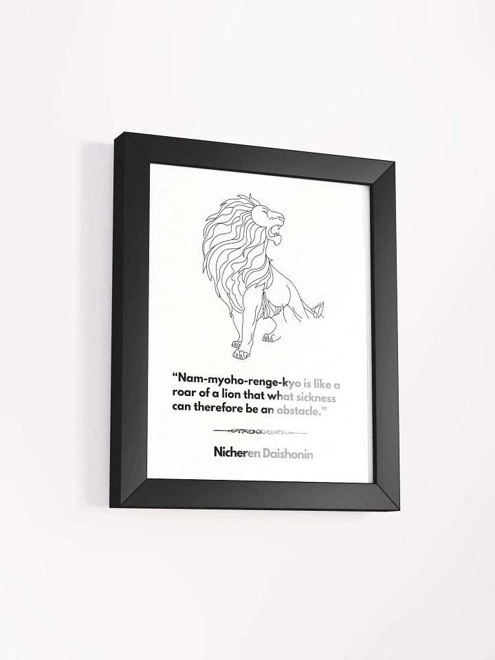 Nam-myoho-renge-kyo is like a roar of lion product image (2)