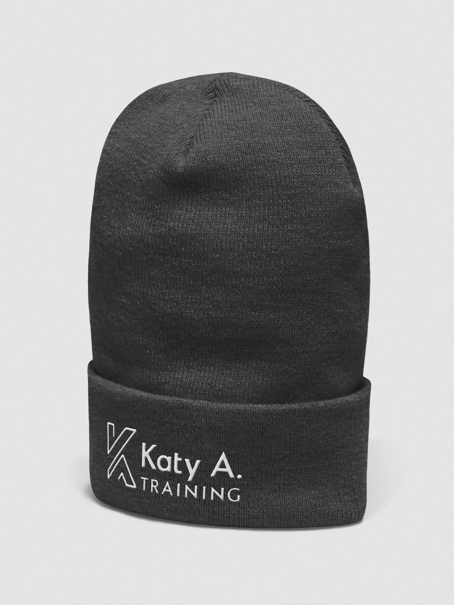 Katy A Black Beenie white logo product image (9)