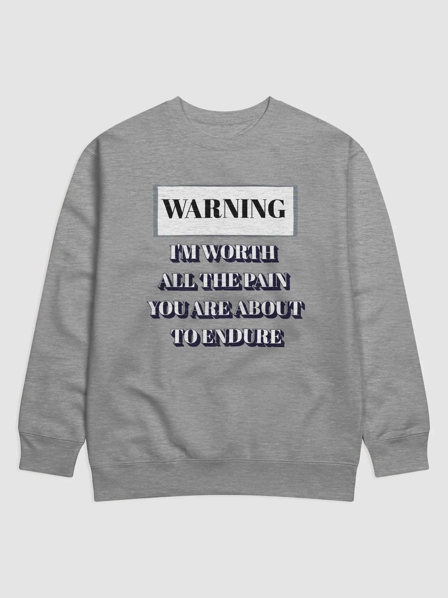 I'm Worth All The Pain You Are About To Endure Sweatshirt product image (4)
