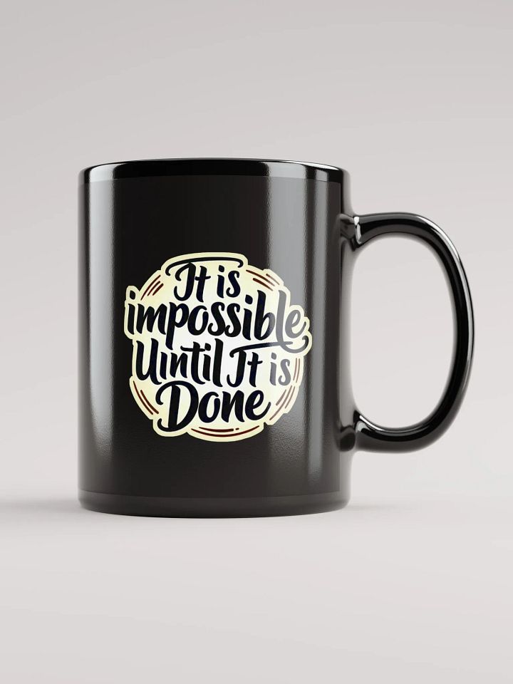 Motivational Quote Black Glossy Mug product image (1)