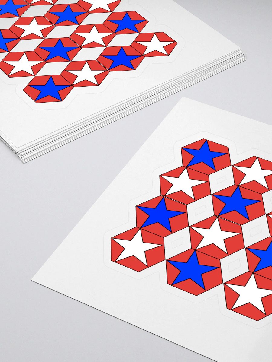 Stars Within Hexagons - Geometrical Design Sticker product image (4)