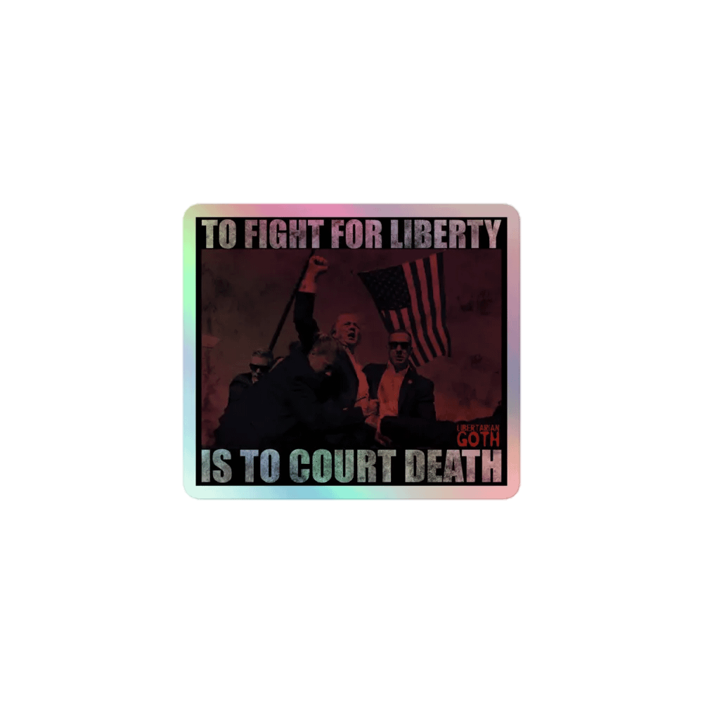 Courting Death - Trump Holographic Sticker product image (1)