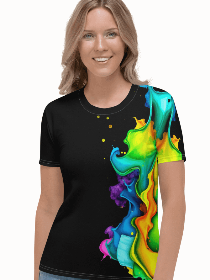 Vibrant Splash Ladies Tee product image (2)