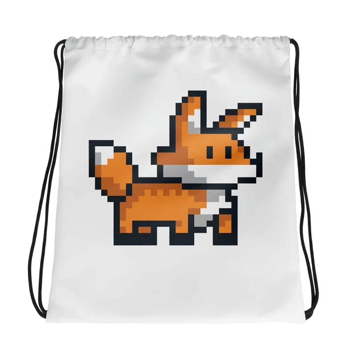 Retro Fox All-Over Drawstring Bag product image (1)