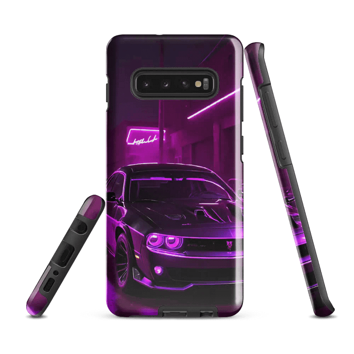 Neon Muscle Car Samsung Tough Case – Urban Night Drive Design product image (3)
