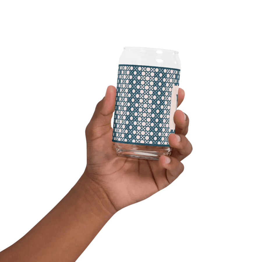 Le Rose Blue Monogram N Can-Shaped Glass product image (12)