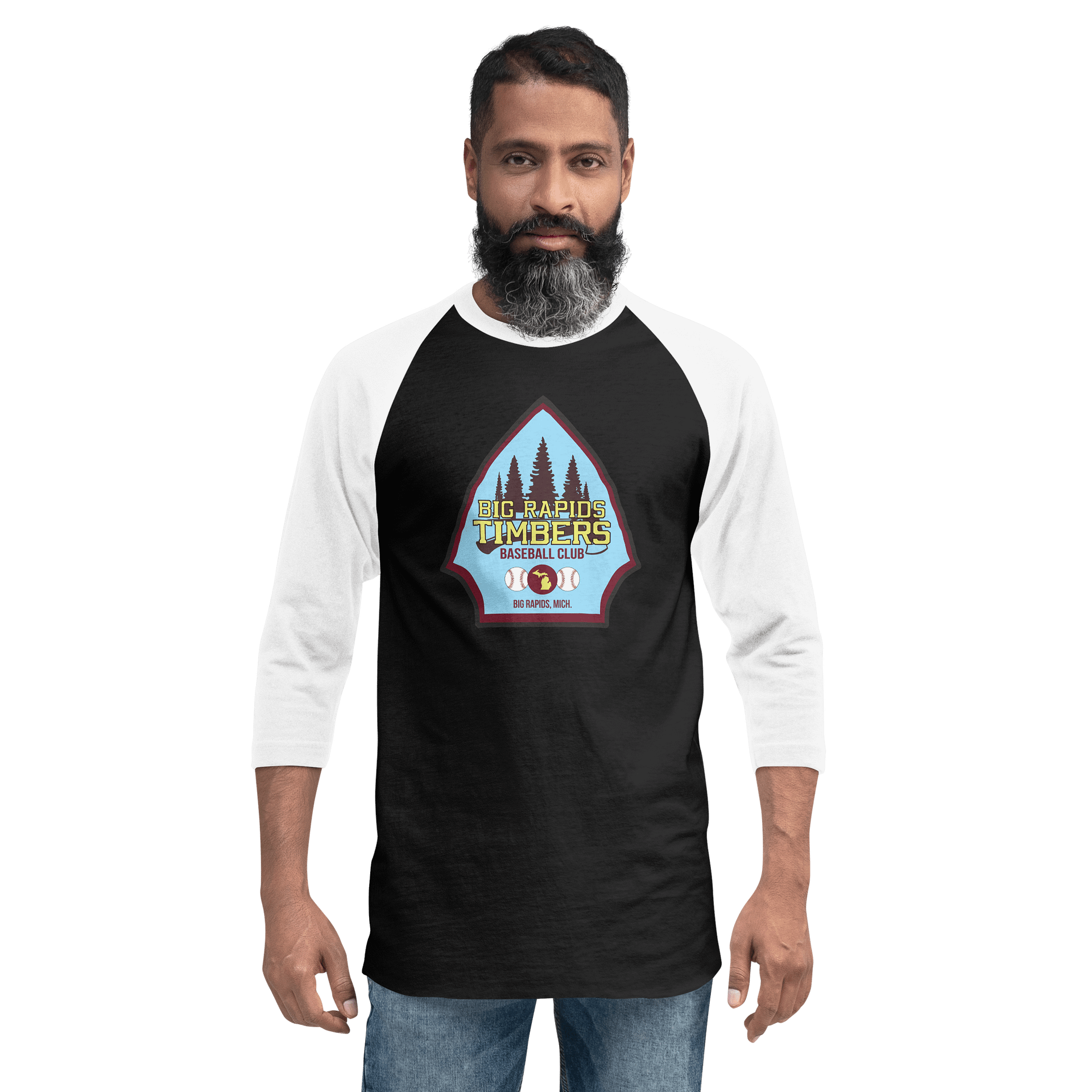 Big Rapids Timbers Baseball Tee product image (12)