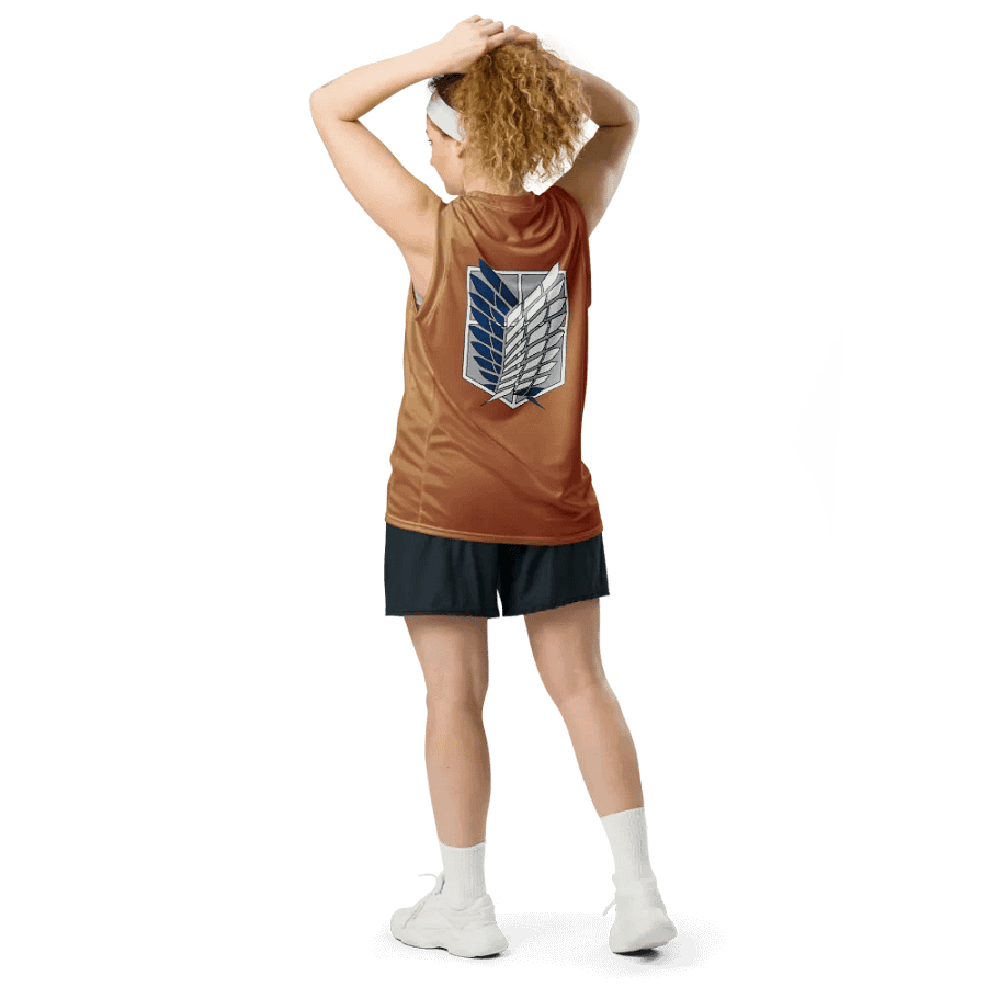 Attack on Titan Scout Regiment Logo Basketball Jersey product image (12)
