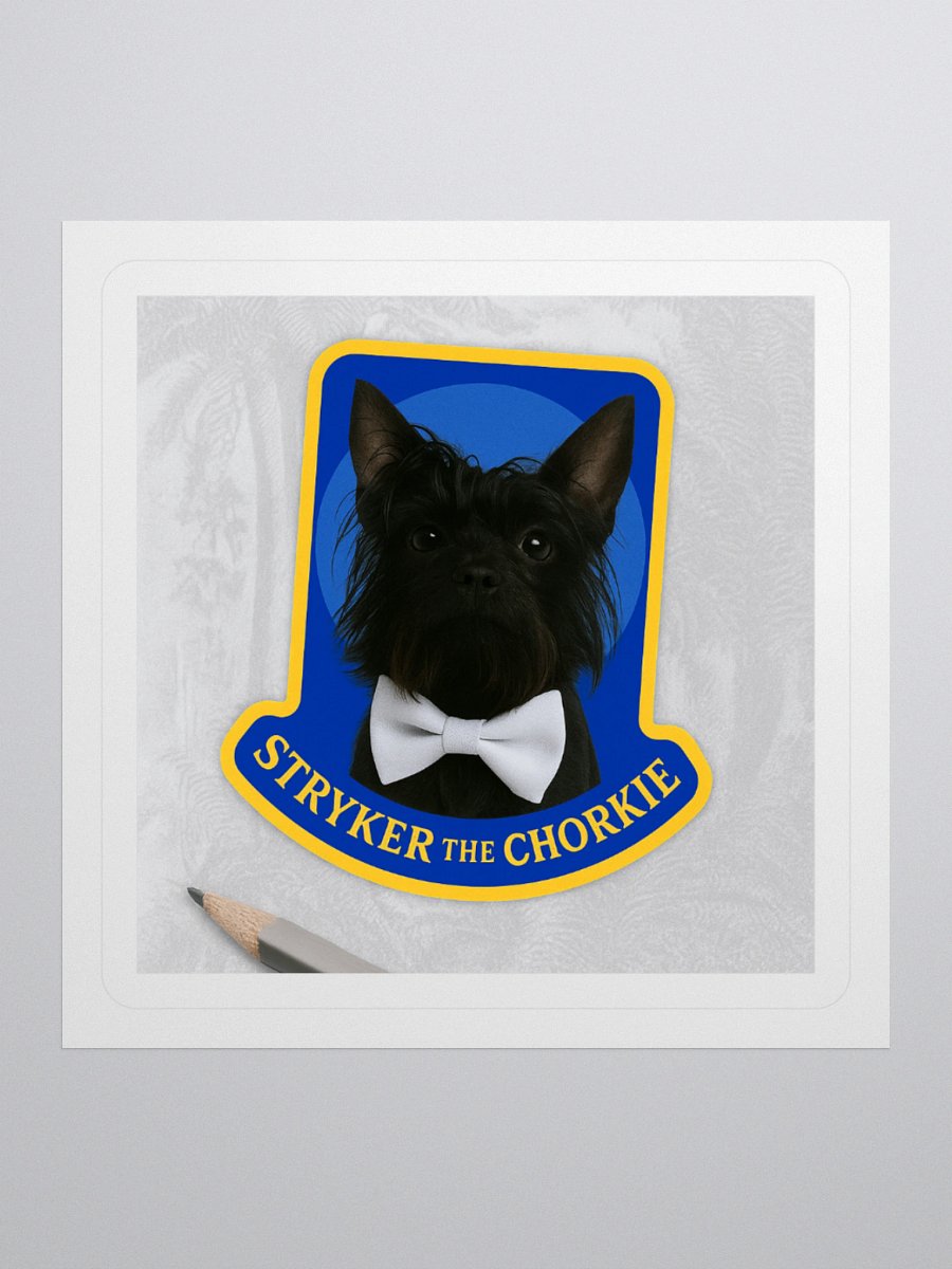 Stryker the Chorkie™ Royal Crest Sticker product image (1)