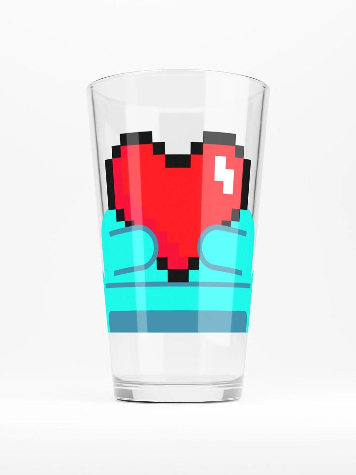 Pixel Heart Gaming Pint Glass product image (1)