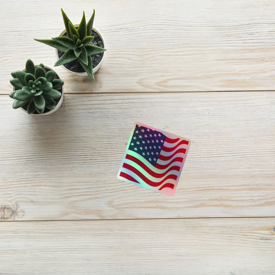 American Pride Holographic Sticker Set product image (10)