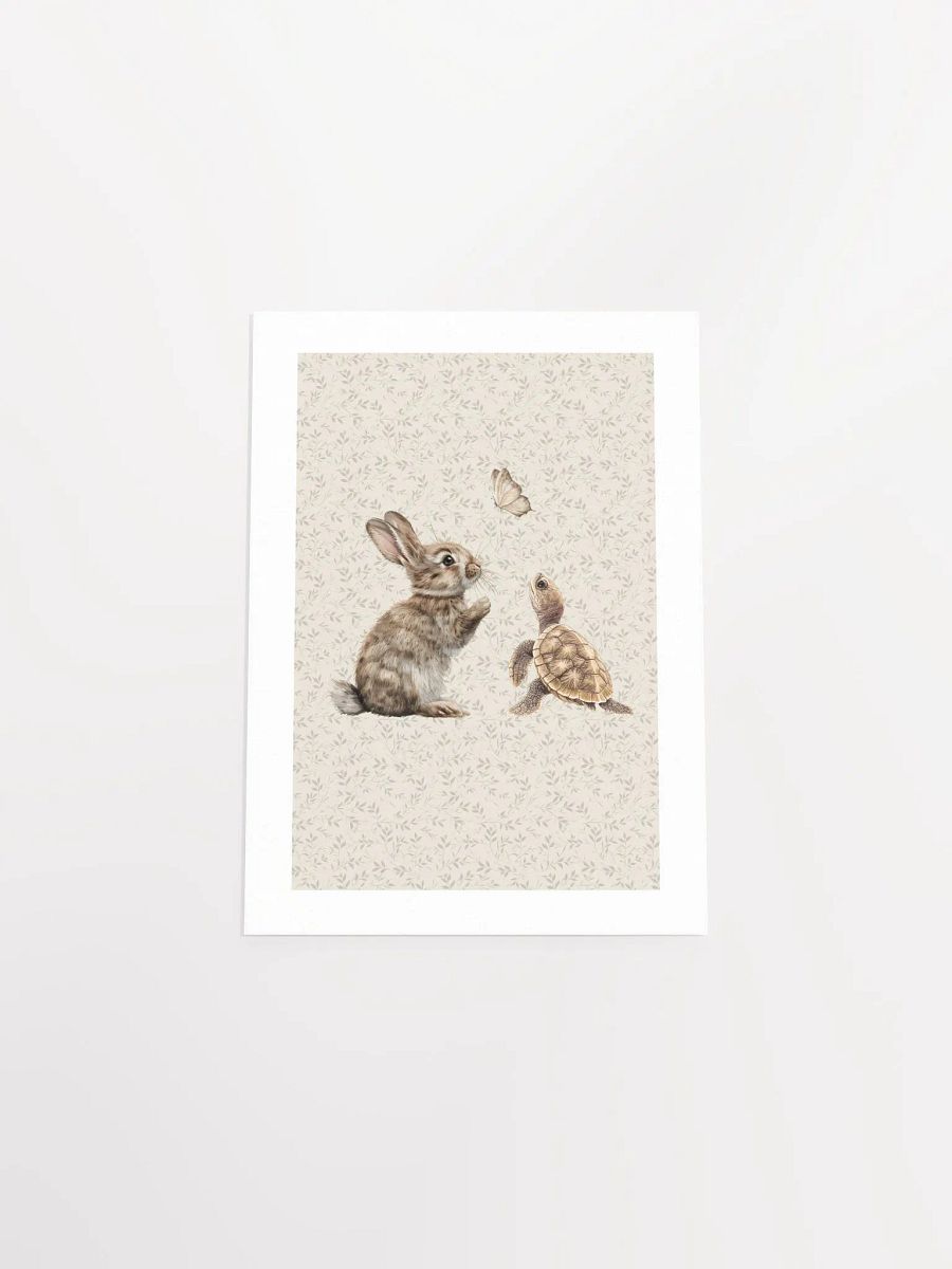 Boho Bunny and Turtle Nursery Print product image (5)