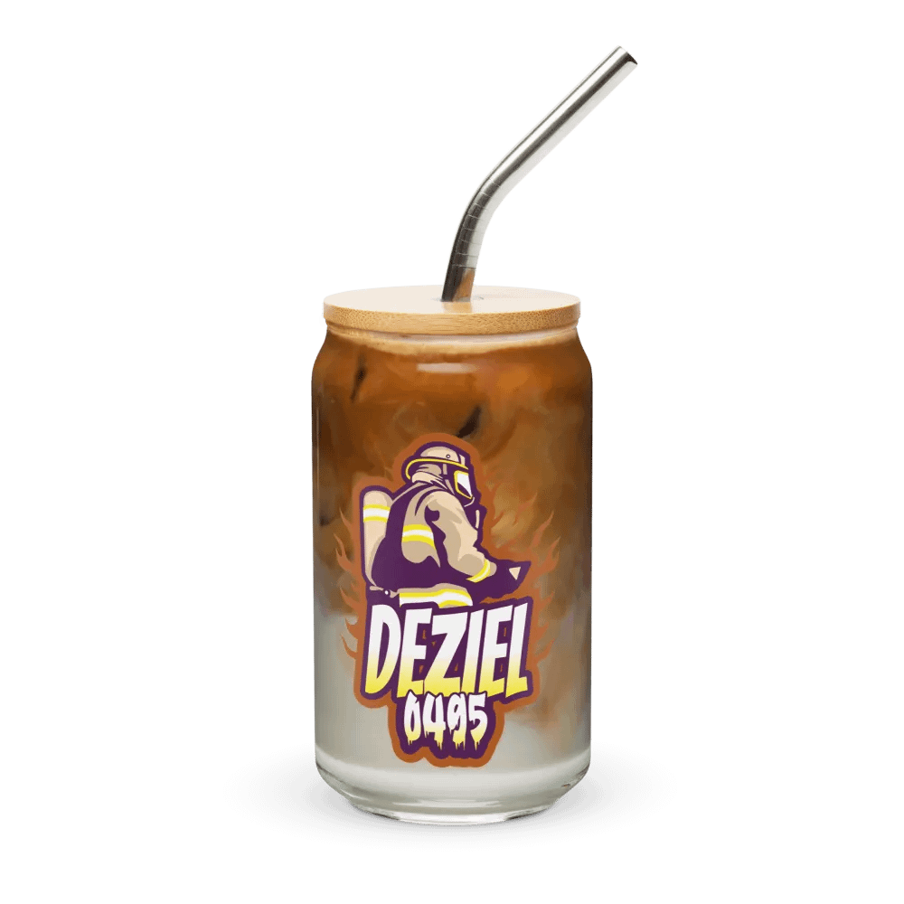 Can-Shaped Glass with Lid & Straw product image (3)