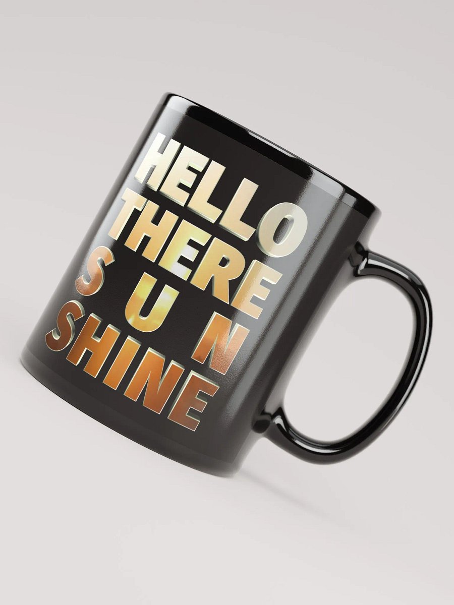 Hello There Sunshine | Black Glossy Mug product image (7)