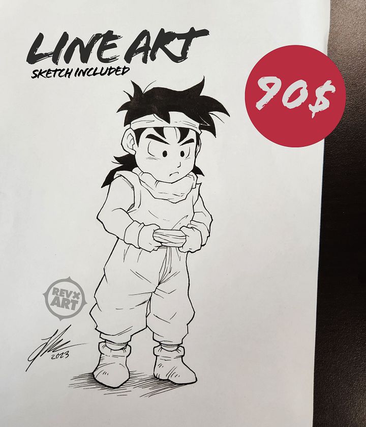 Line Art Commission product image (1)