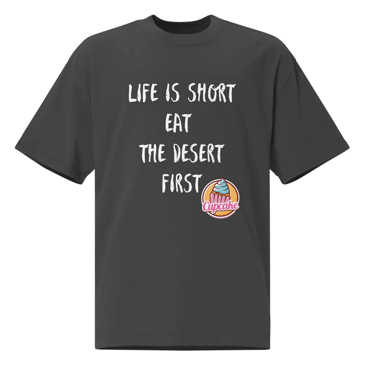 Frosting First Cupcake Oversized Tee product image (1)