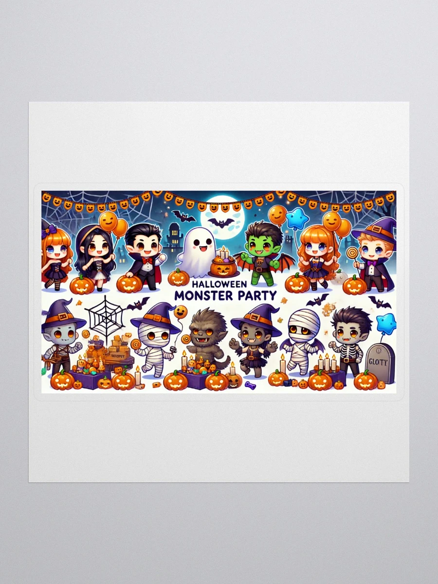 Chibi Classic Monsters Halloween Party Vinyl Sticker 🎃👻 product image (2)