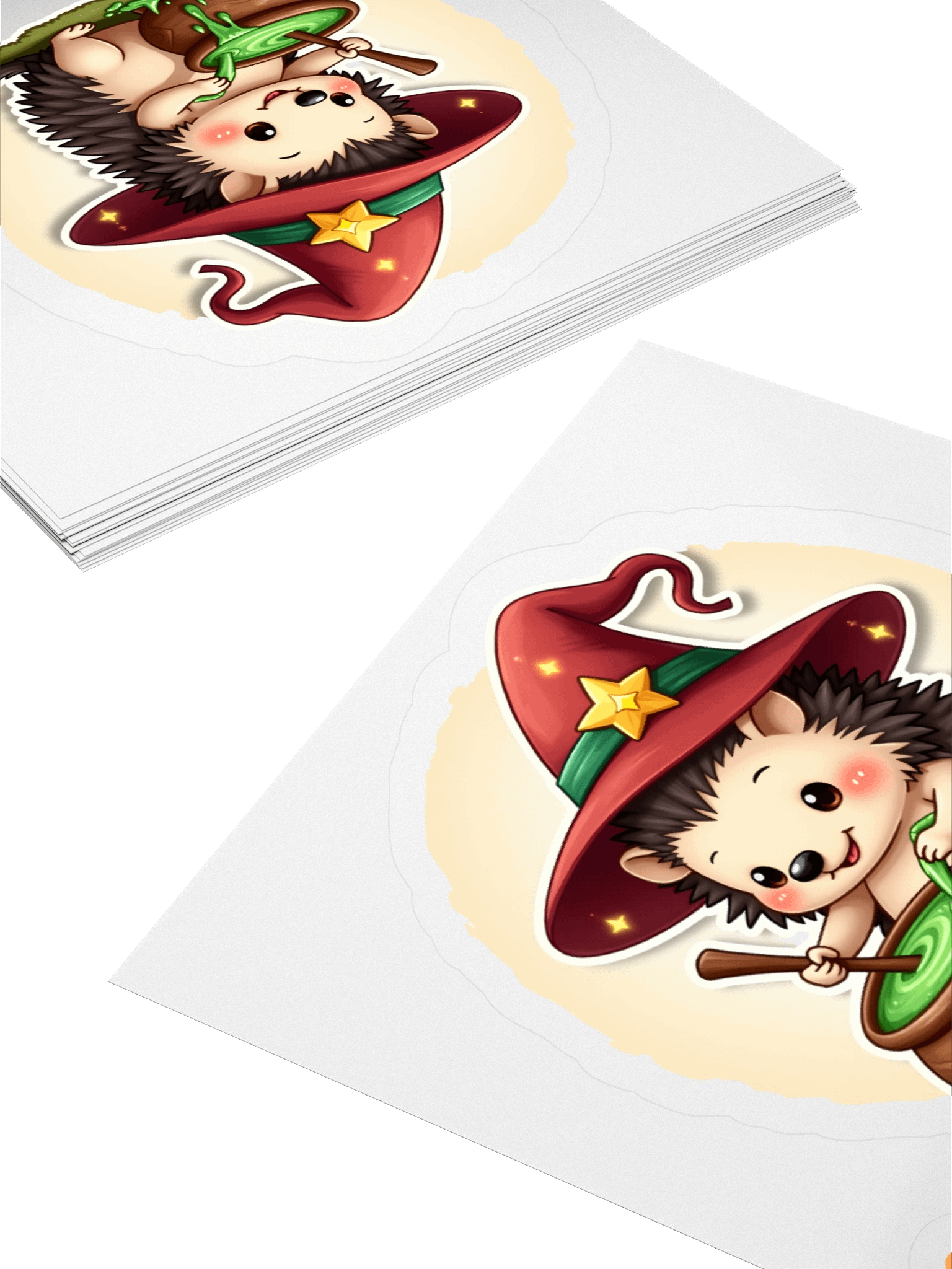 Stirring Up Some Trouble – Cute Hedgehog Sticker product image (4)