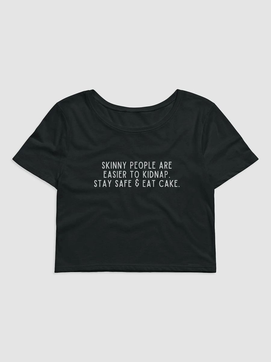 Skinny People Are Easier Crop Tee product image (1)