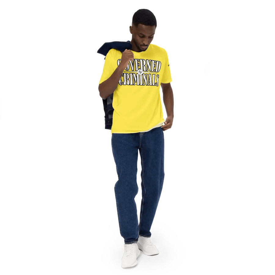 Governed By Criminals - UK - Yellow - Crew Neck T-Shirt product image (5)
