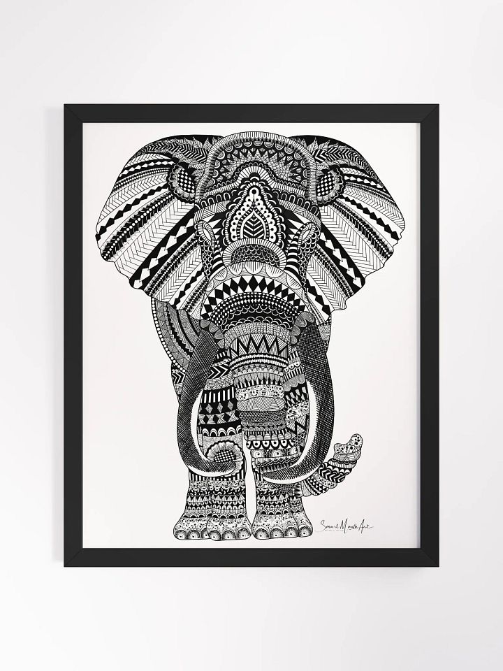 Mandala Elephant Poster Print product image (2)