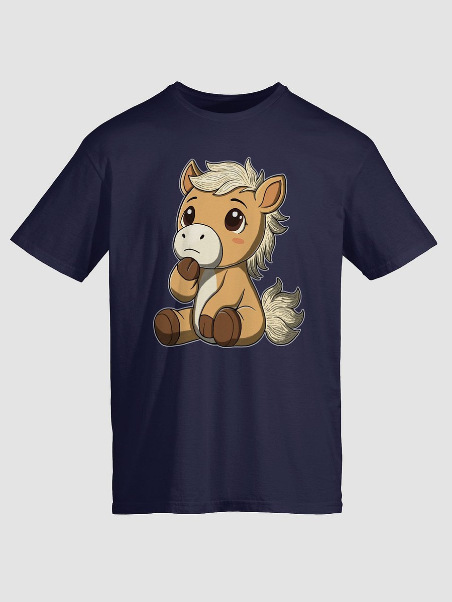 Thinking Waffles T-Shirt | Plush Horse Anxiety Meme Tee | Relatable Overthinker Shirt product image (3)