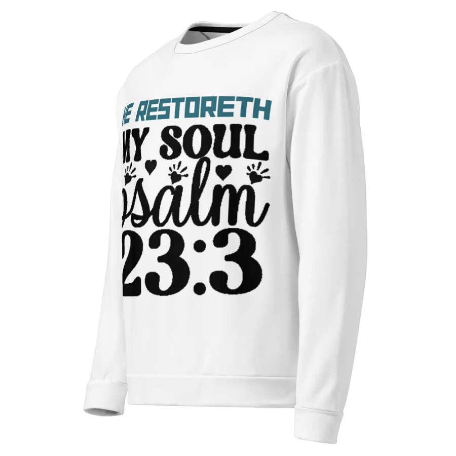 He Restoreth All-Over Print Sweatshirt product image (3)