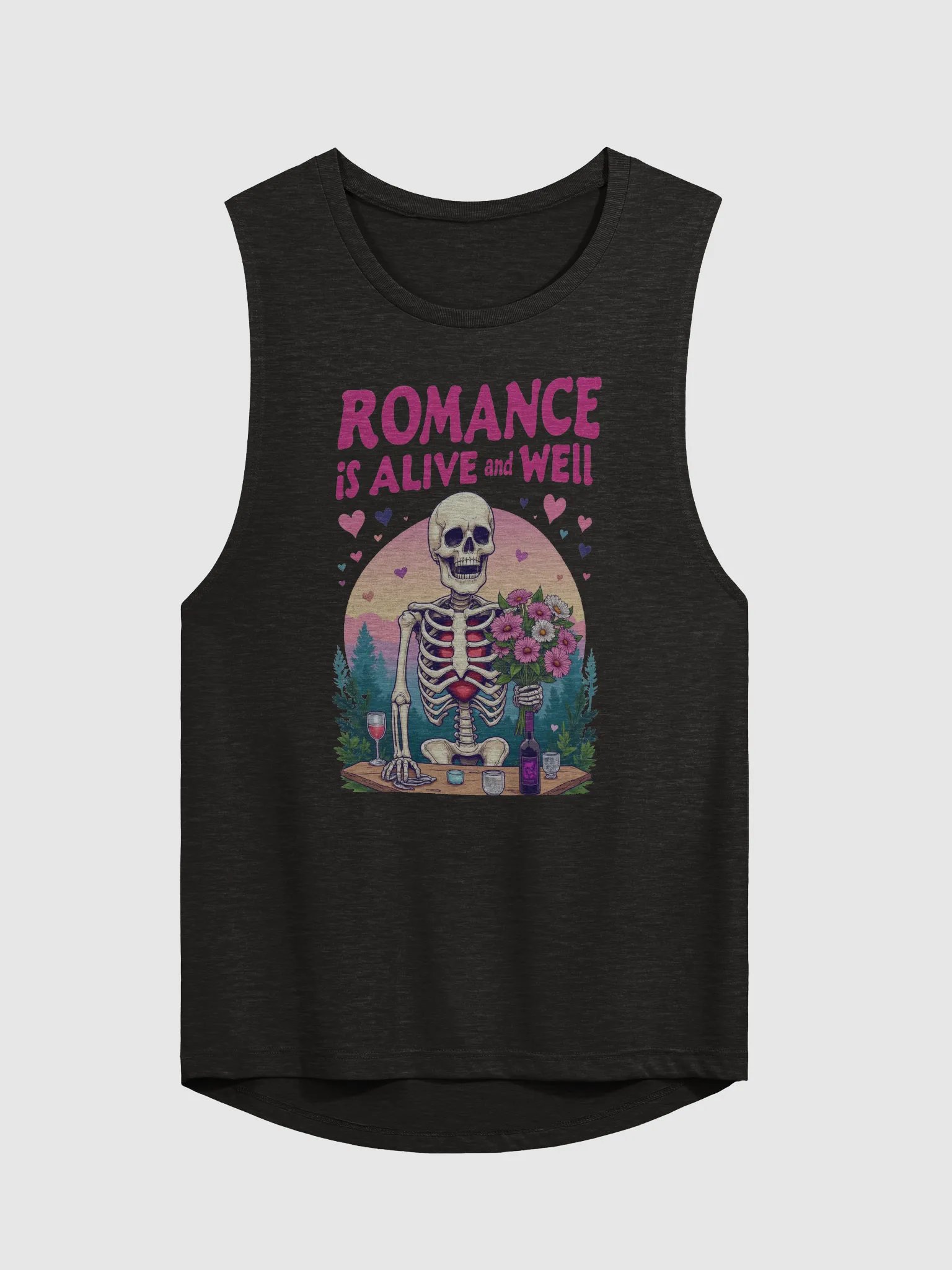 Romantic Skeleton Bouquet Muscle Tank product image (4)