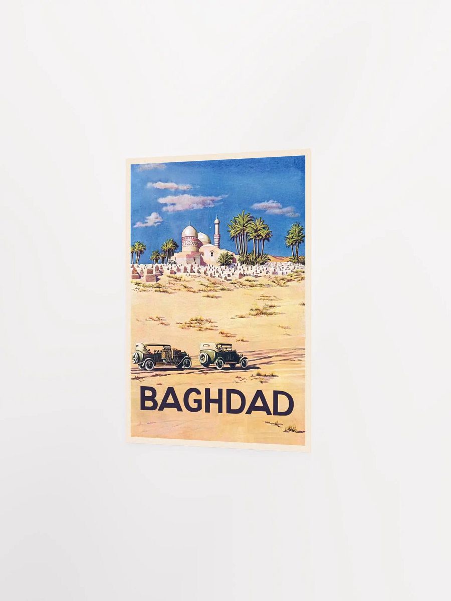Baghdad, Iraq 1930s — retro travel poster, vintage travel art print, retro travel wall art product image (7)