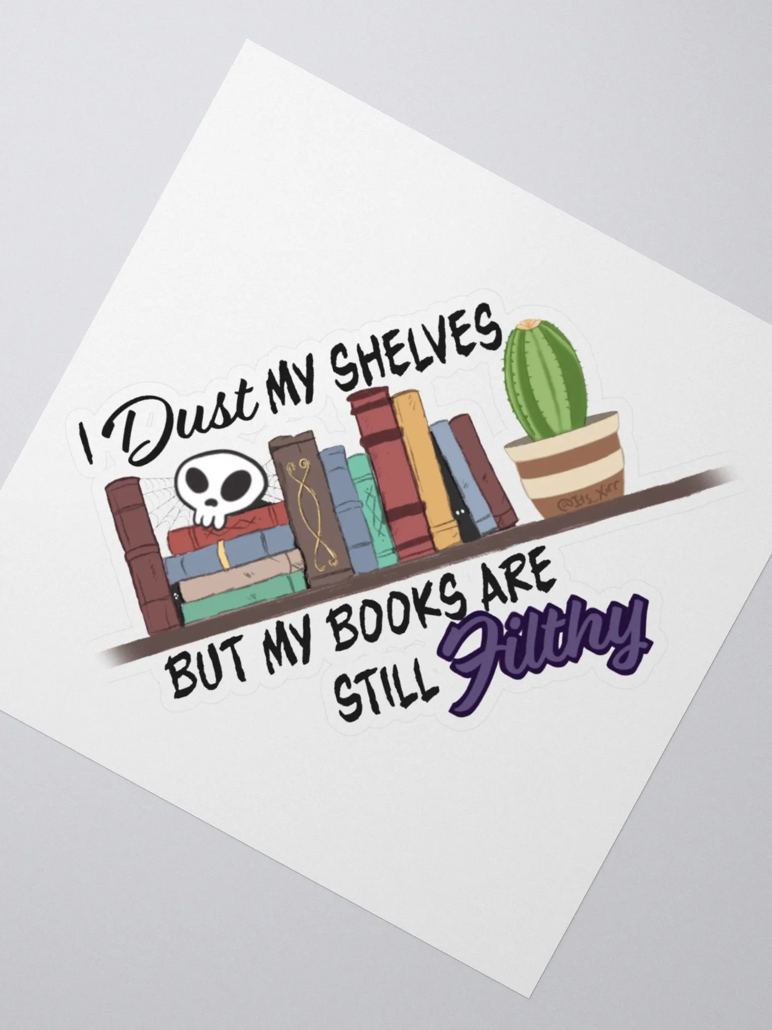 #Booktok - Dusty Shelves Sticker product image (5)