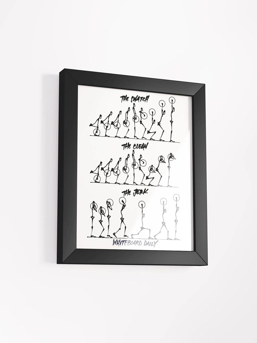 Framed Snatch, Clean, Jerk Sequence Poster product image (13)