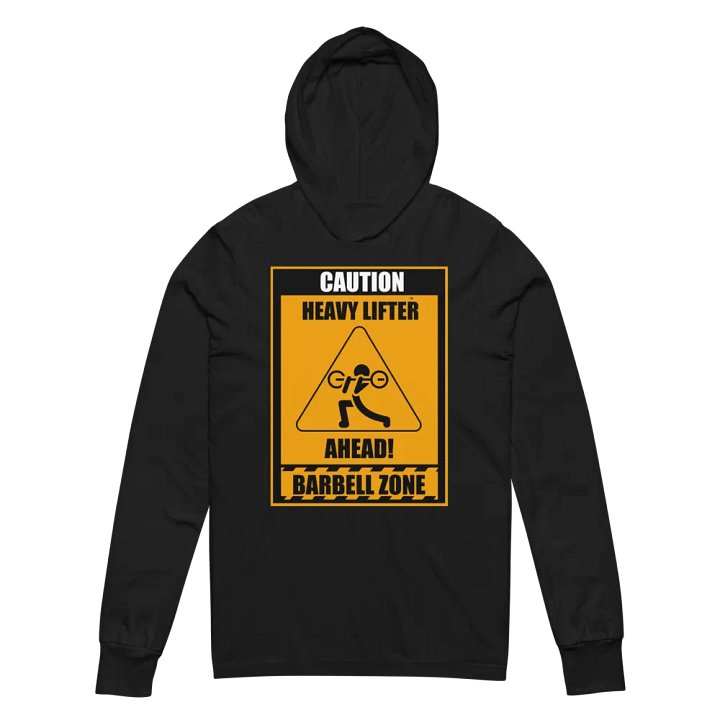 Caution Heavy Lifter Ahead Unisex Hooded Tee product image (4)
