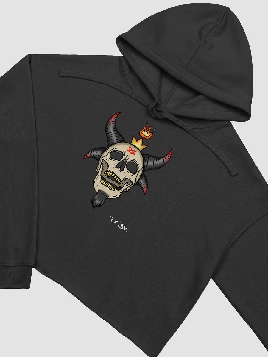 Baphomet Skull Crop Hoodie product image (3)