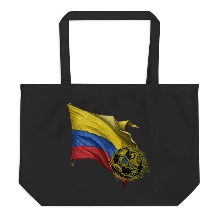Colombian Flag Soccer Stripes Organic Tote product image (1)