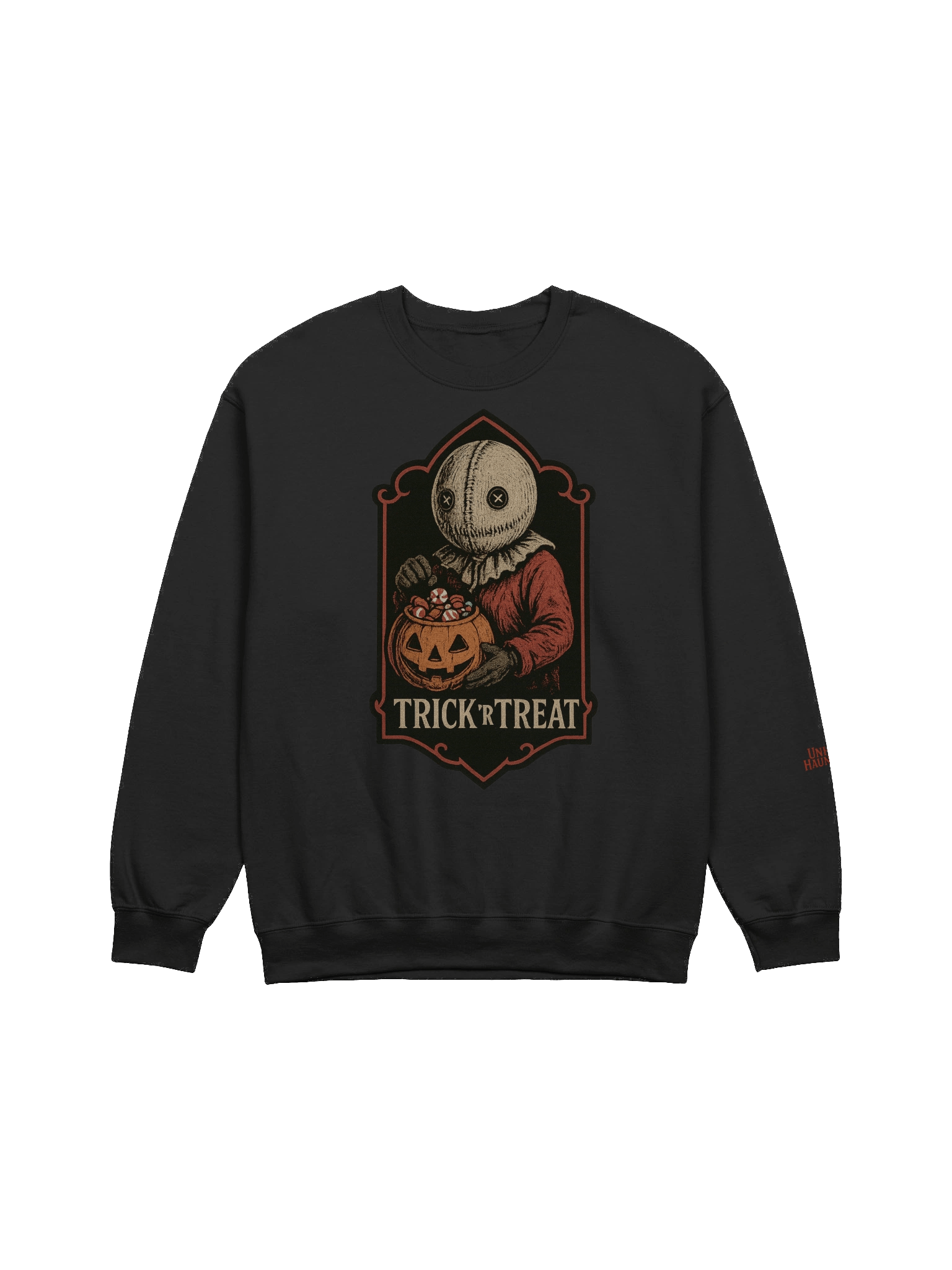 Unholy Hauntings Trick r Treat Crew Black product image (1)