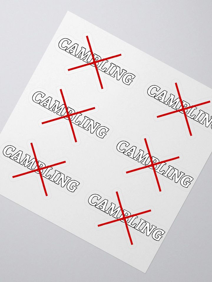 Dont Camble Stickers product image (2)