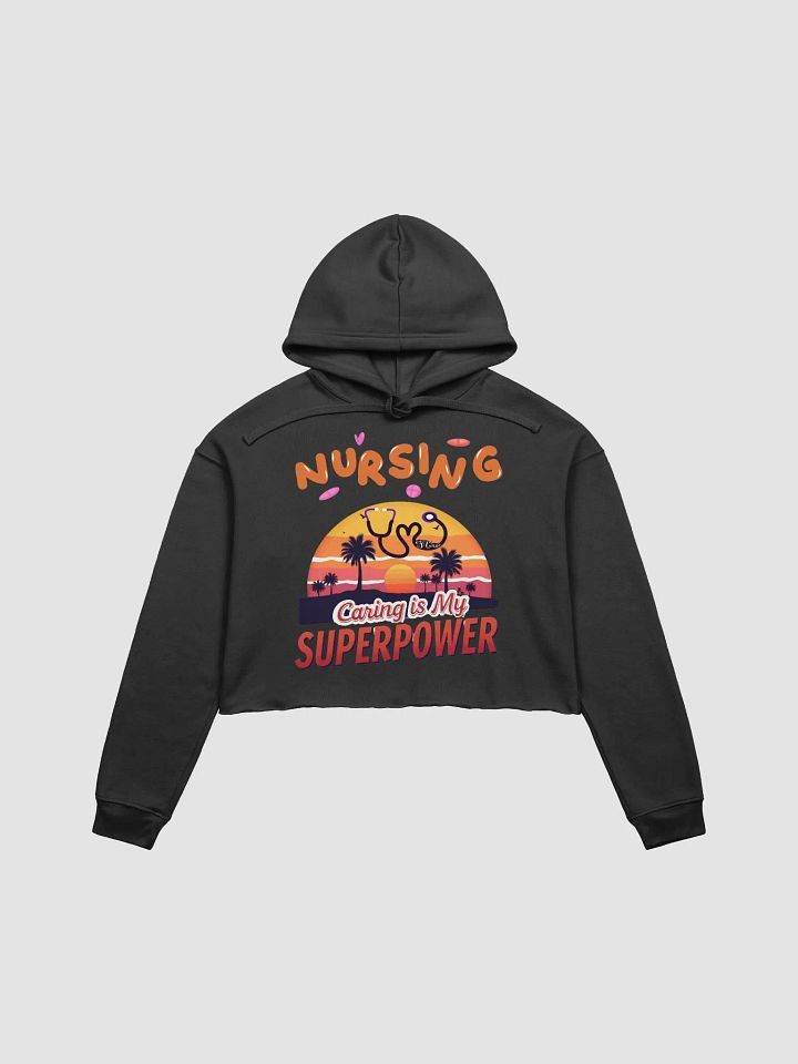 Sunset Superpower Nursing Crop Hoodie product image (1)