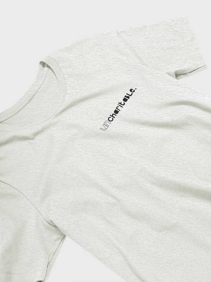 Uncharitable T-Shirt (light colours - dainty print) product image (2)