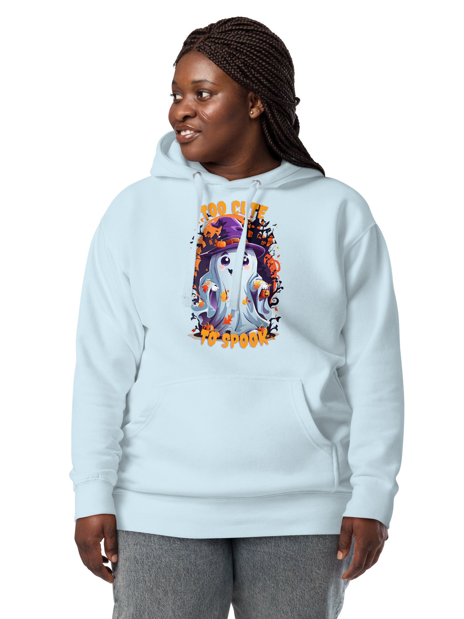 Cute Ghost Halloween Hoodie | Too Cute to Spook product image (54)