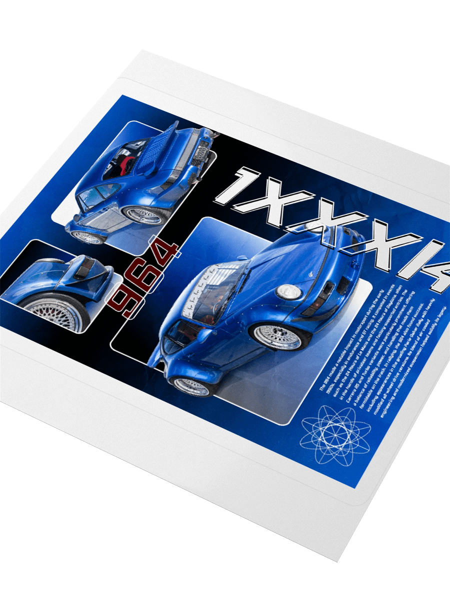 Blue 964 1XXXk | Kiss-cut Sticker product image (3)